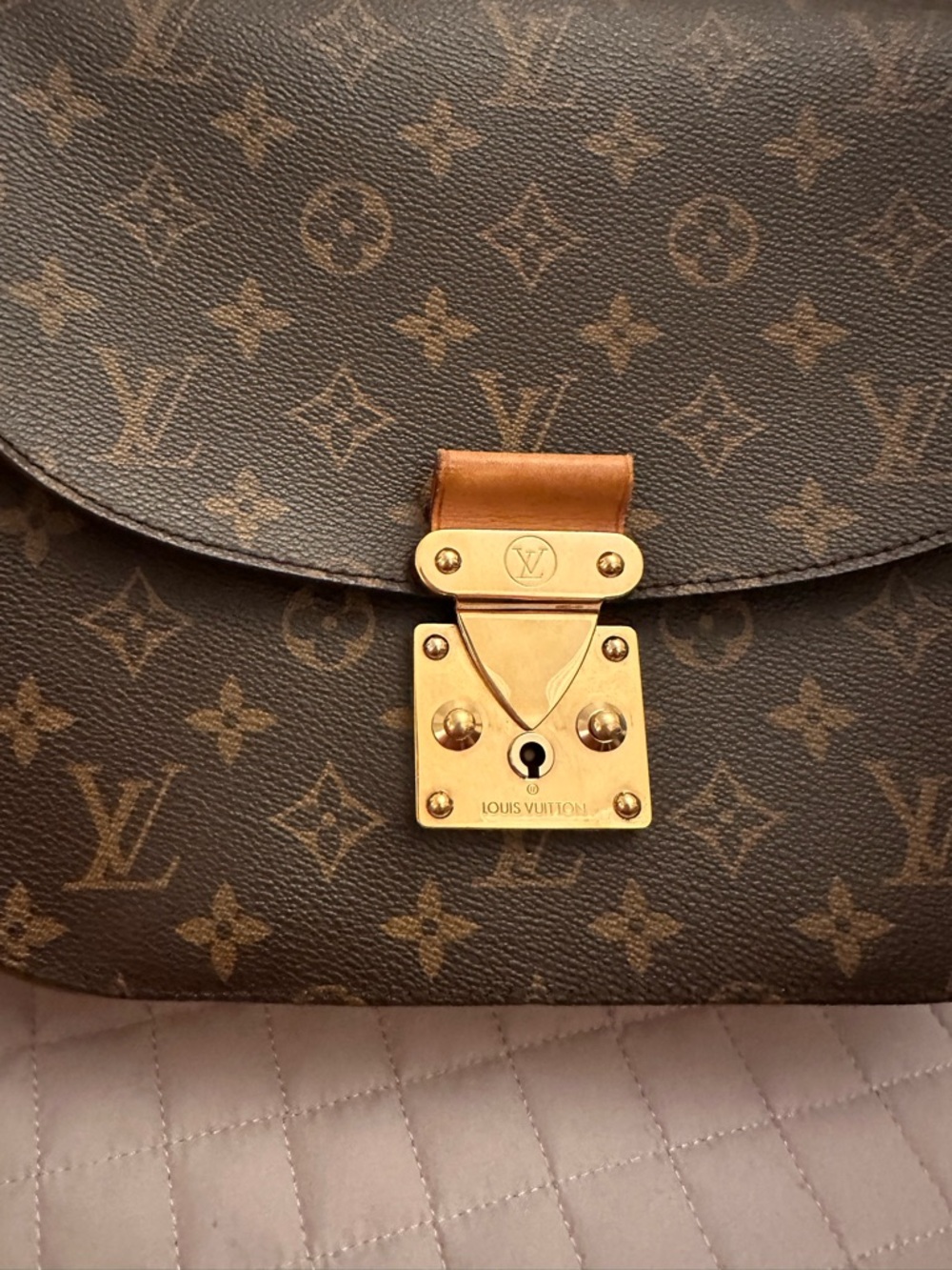 Louis Vuitton Monogram Canvas Eden MM Satchel with Vachetta Trim 2013 - Picture 6 of 15